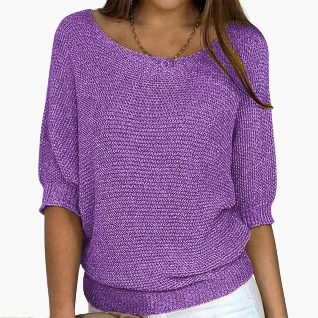 Scoop Neck Blouse for Women - Image 2
