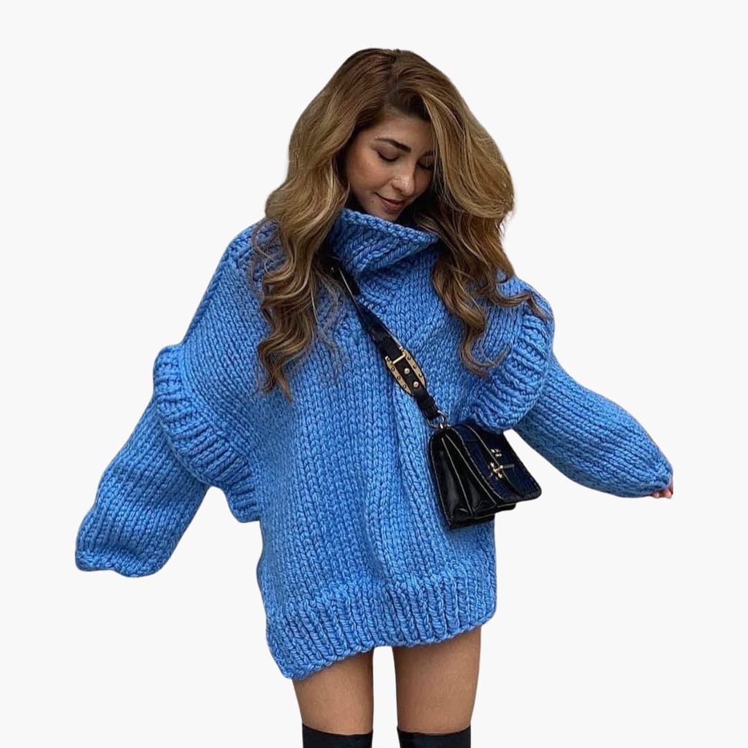 Oversized Turtleneck Sweater for Women - Image 3