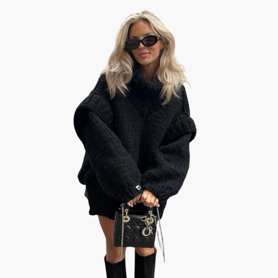 Oversized Turtleneck Sweater for Women - Image 2