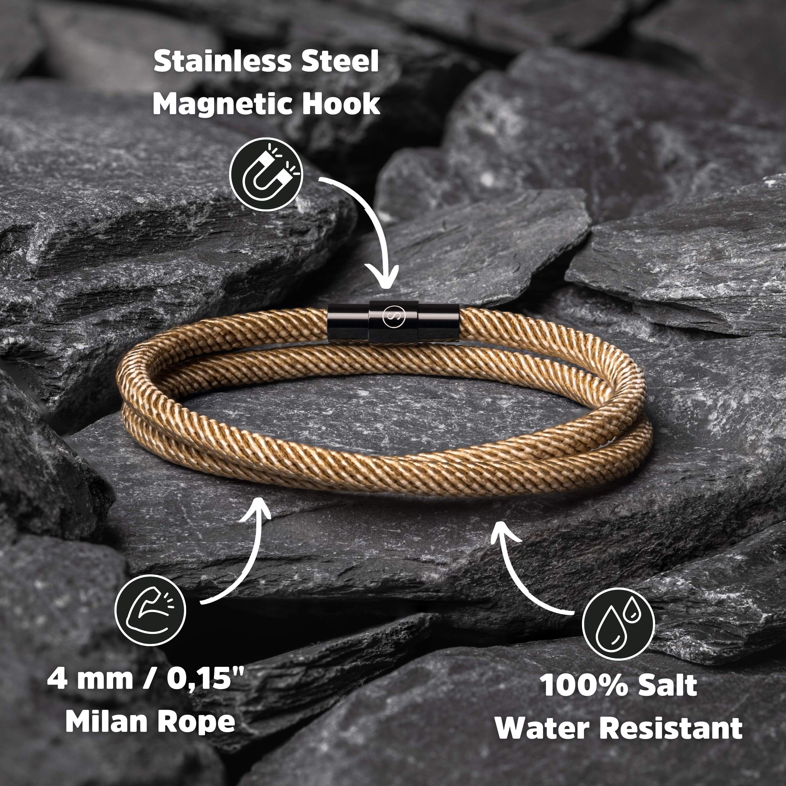 Ara - Milan magnetic bracelet - Brown version