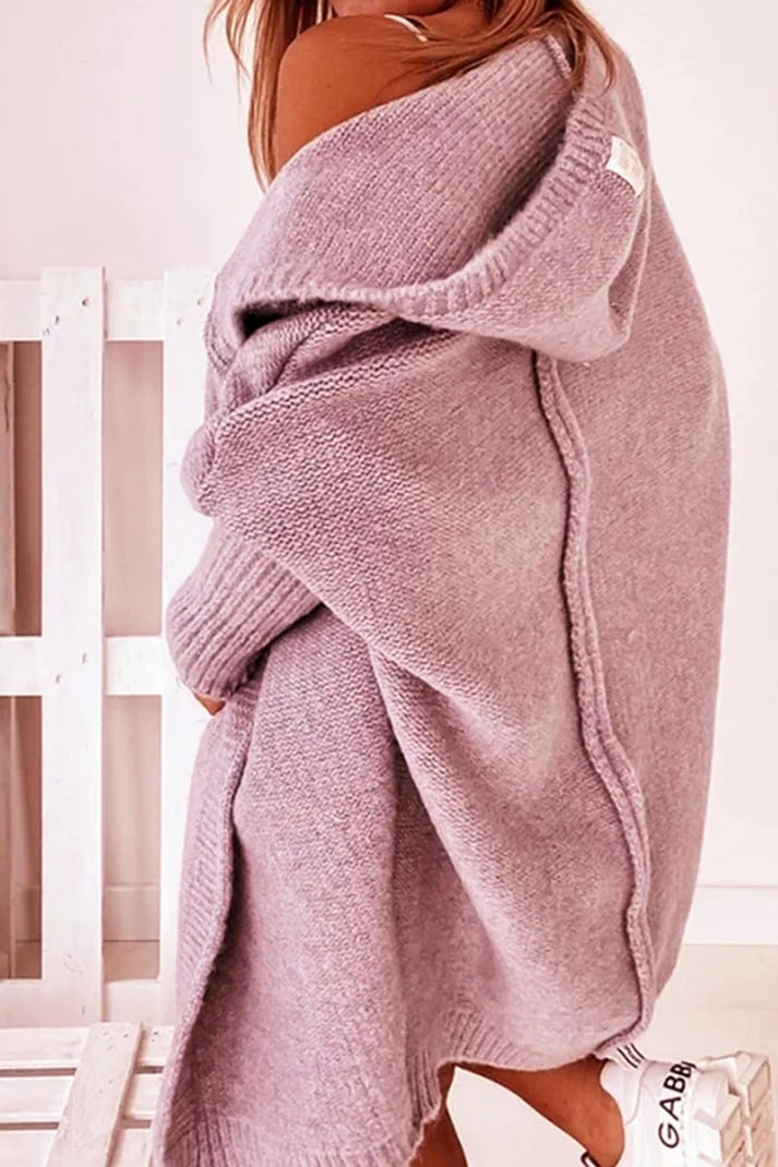 Жіночий стильний кардиган з капюшоном оверсайз - розслаблений трикотаж преміум-класу