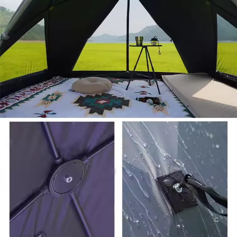 Pop Up Camping Tent with Sun Shelter Design