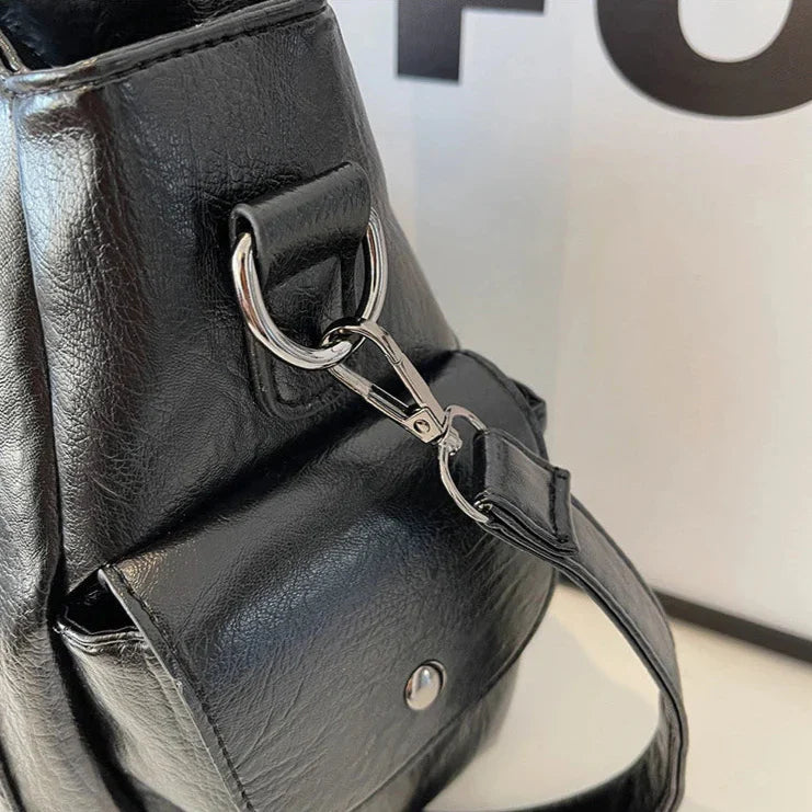 Aliona - School Bag With Shoulder Strap And Zipper Closure