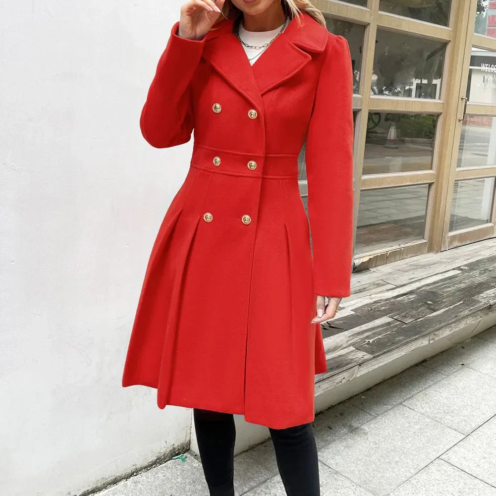 Grace Women's Coat | Stilfuld A-line peacoat i uld
