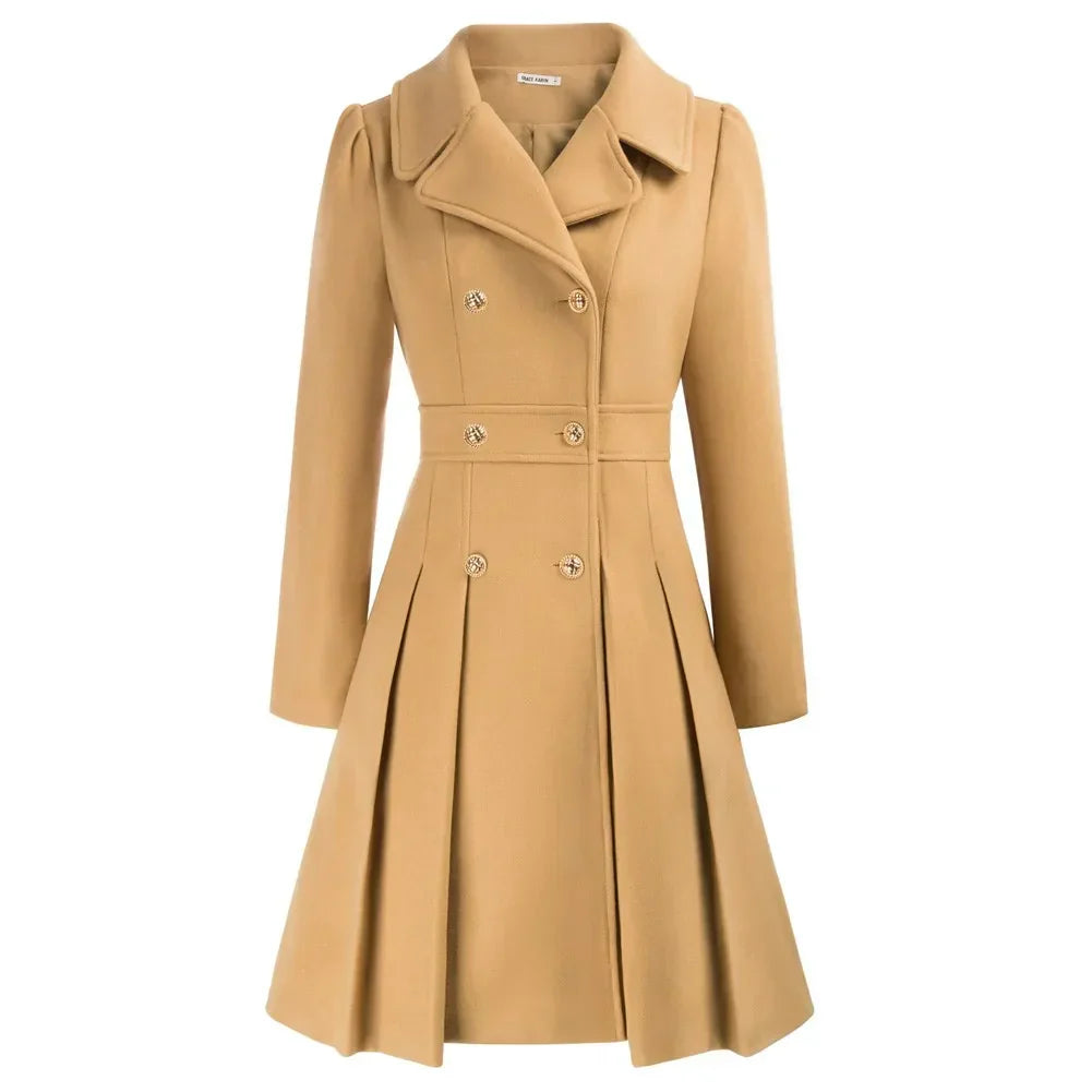 Grace Women's Coat | Stilfuld A-line peacoat i uld