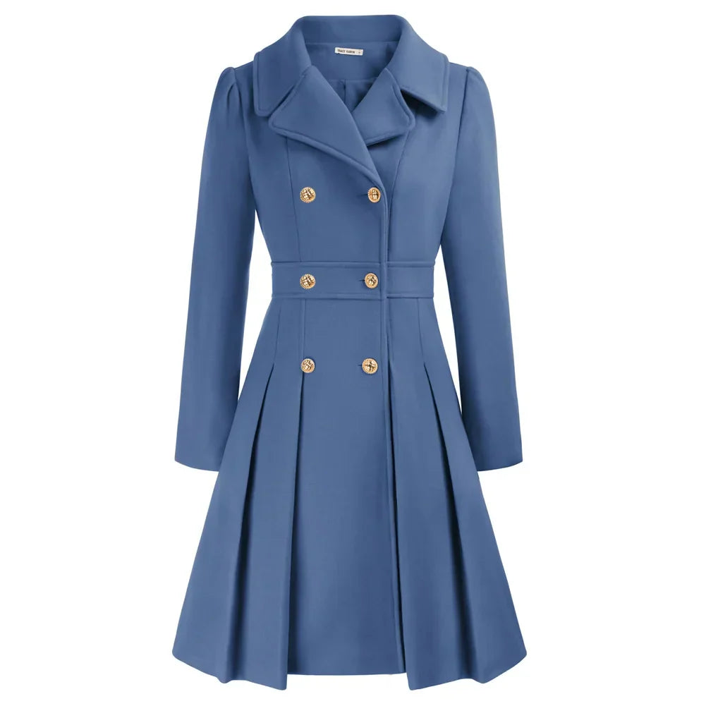 Grace Women's Coat | Stilfuld A-line peacoat i uld