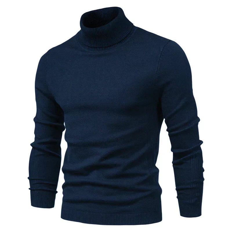Slim Fit Turtleneck Sweater for Men - Image 2