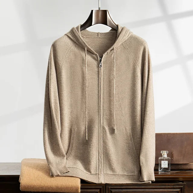 Full Zip Knit Hoodie for Men - Image 7