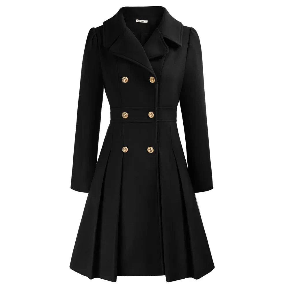 Grace Women's Coat | Stilfuld A-line peacoat i uld