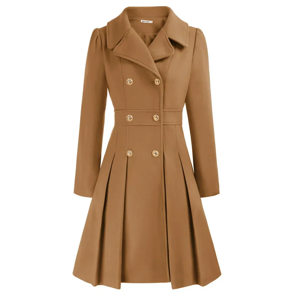 Grace Women's Coat | Stilfuld A-line peacoat i uld