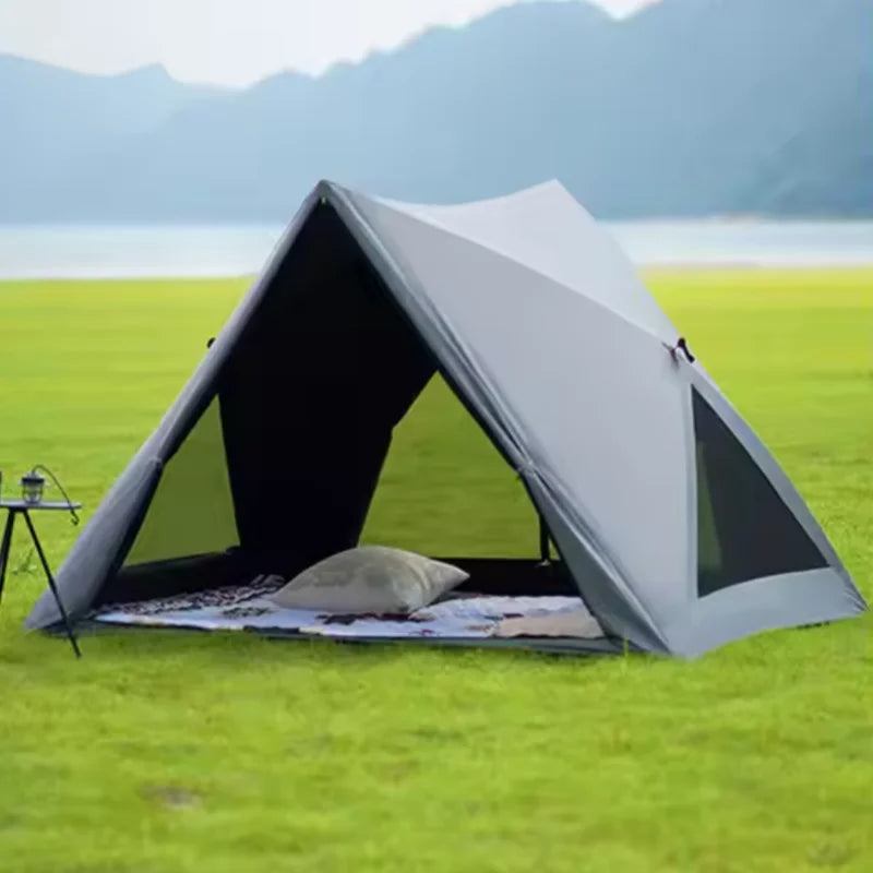 Cort de camping Pop Up cu design de adăpost la soare