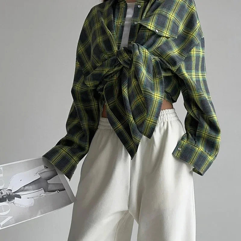 Plaid Flannel Shirt for Women - Image 5