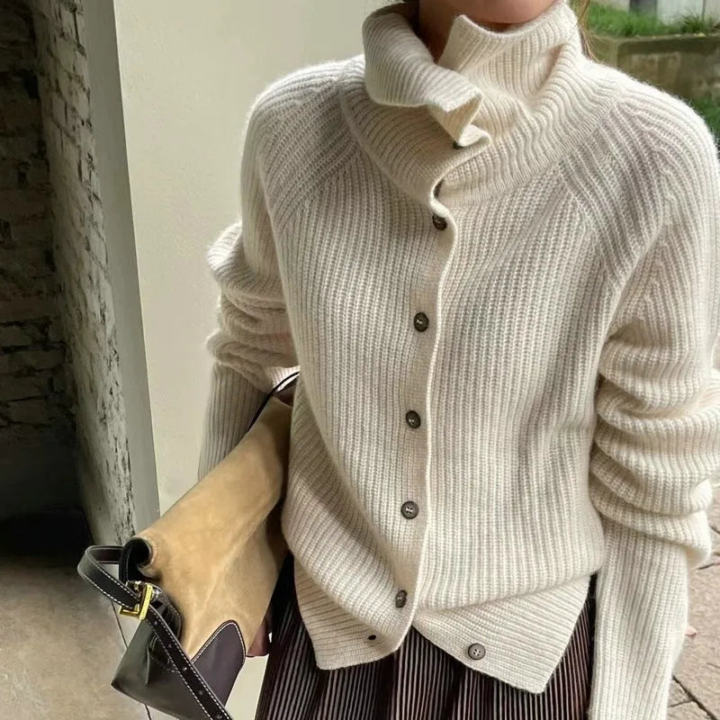 Clara - Cardigan for women, cozy knitted sweater