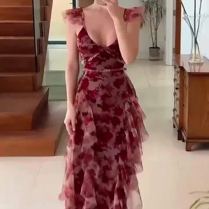 Esme - Floral Ruffle Dress