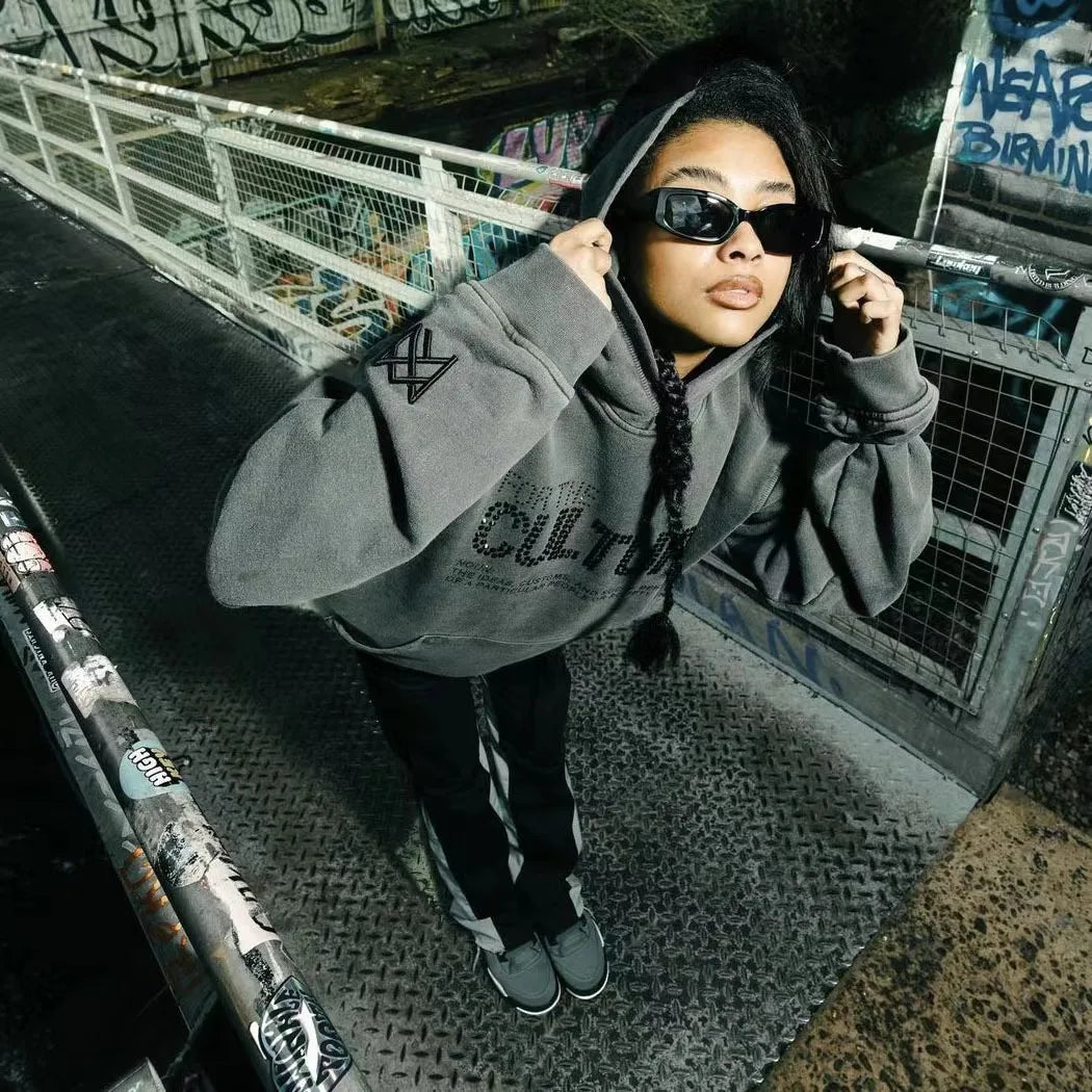 Statement Cotton Hoodie for Unisex - Image 2