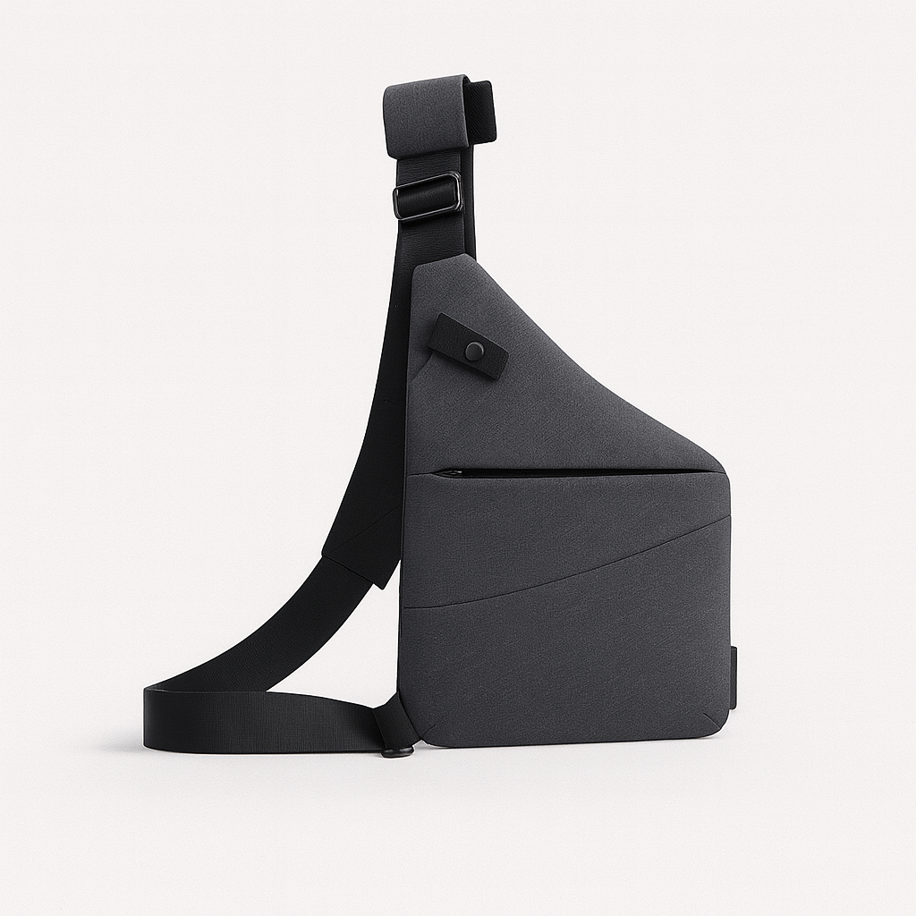 Crossbody shoulder bag gray