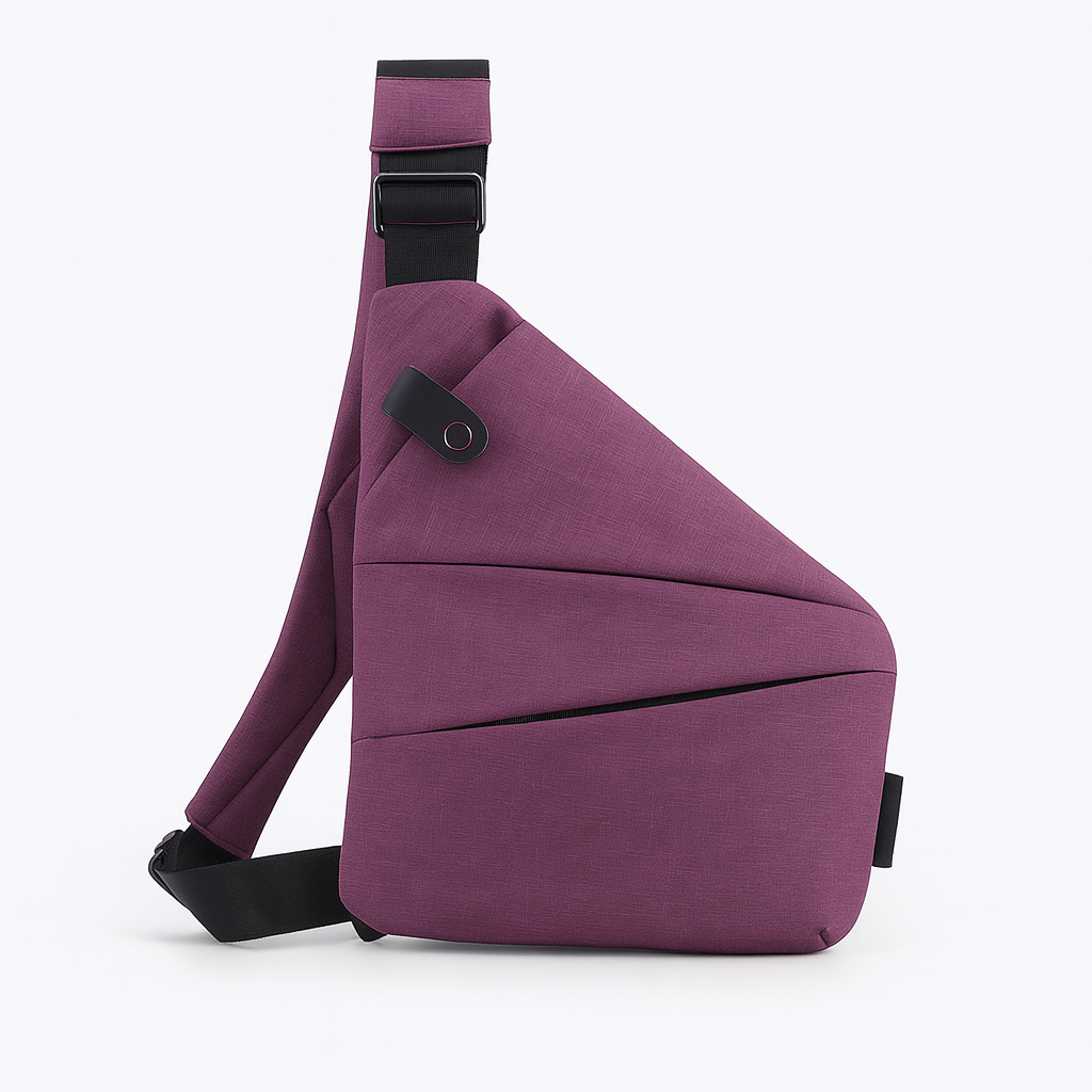 Crossbody shoulder bag purple