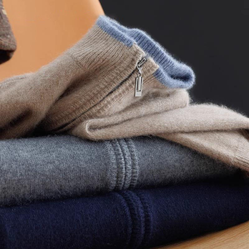 Cardigan classico in lana per uomo