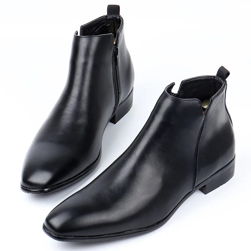 Bottes Chelsea confortables pour hommes | Bottines classiques élégantes à bout pointu