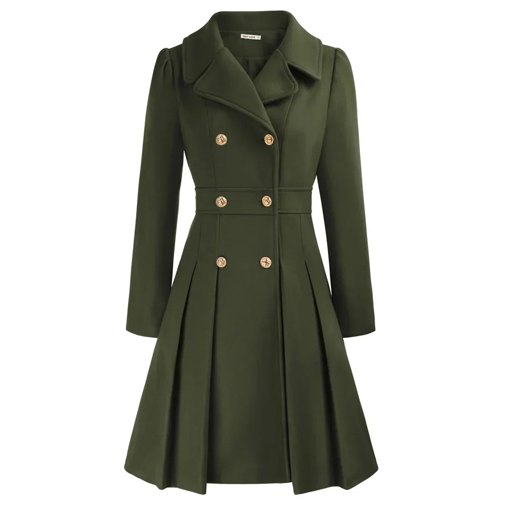 Grace Women's Coat | Stilfuld A-line peacoat i uld