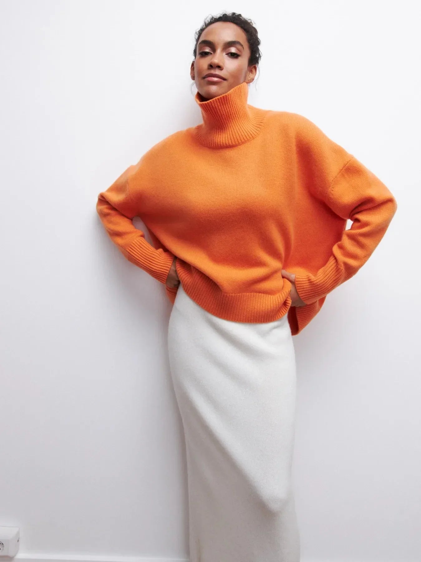 Oversized Turtleneck Sweater for Women - Image 4