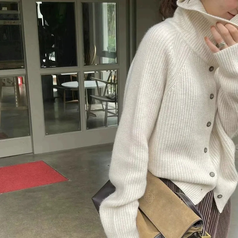 Clara - Cardigan for women, cozy knitted sweater