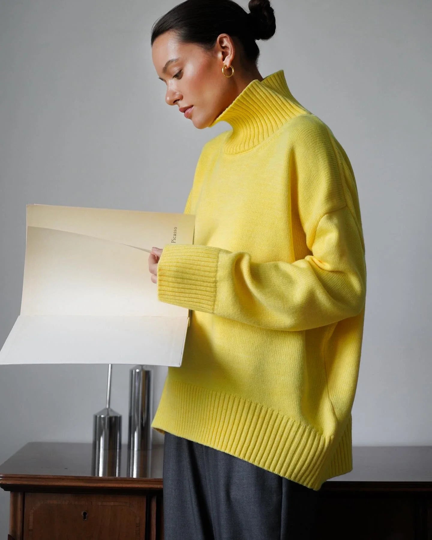 Oversized Turtleneck Sweater for Women - Image 5