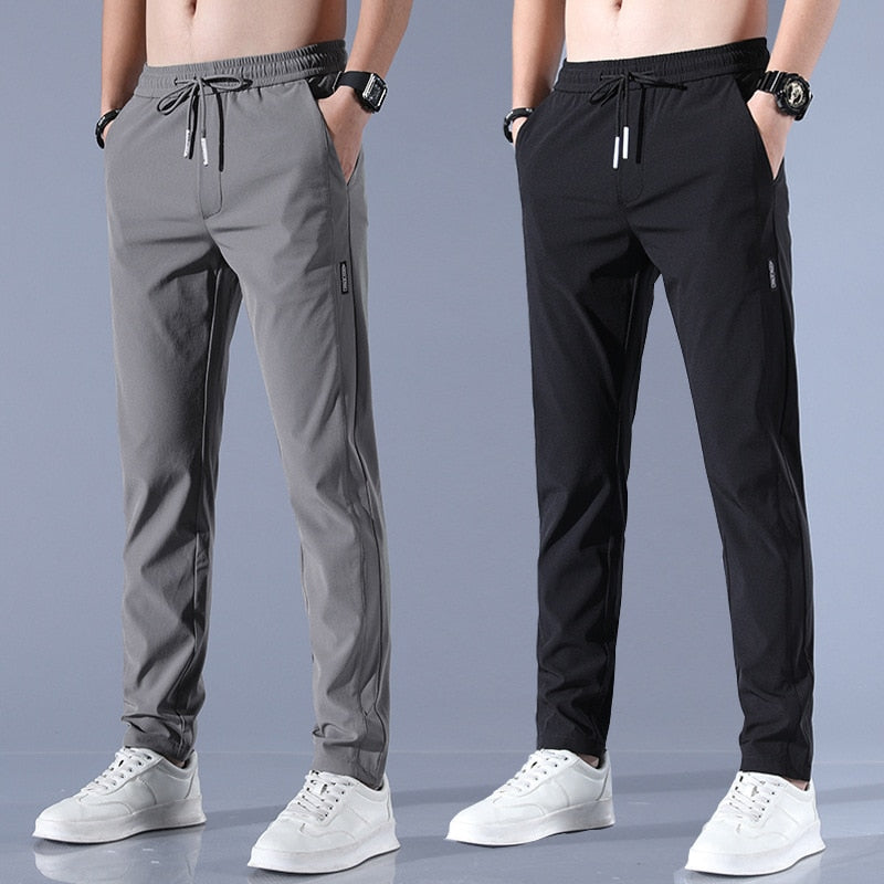 Liam Men's Casual Pants - Breathable & Comfortable with Elastic Waistband and Loose Fit