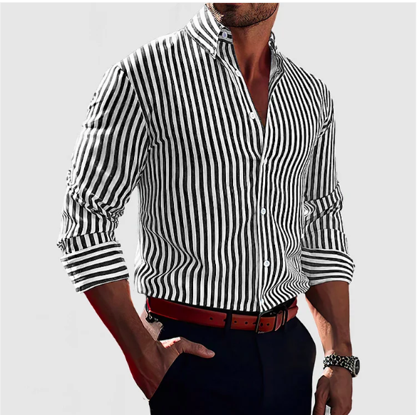 Striped cotton shirt - Timothy