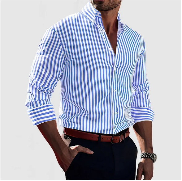 Striped cotton shirt - Timothy