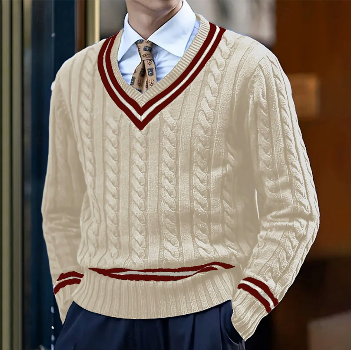 Floris | Stylish V-neck Sweater