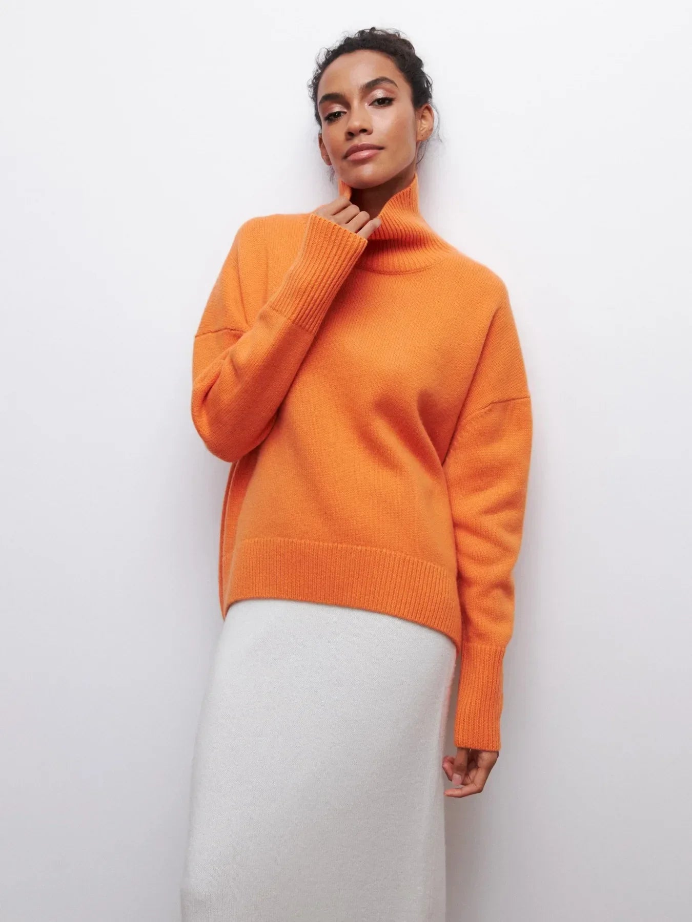 Oversized Turtleneck Sweater for Women - Image 3