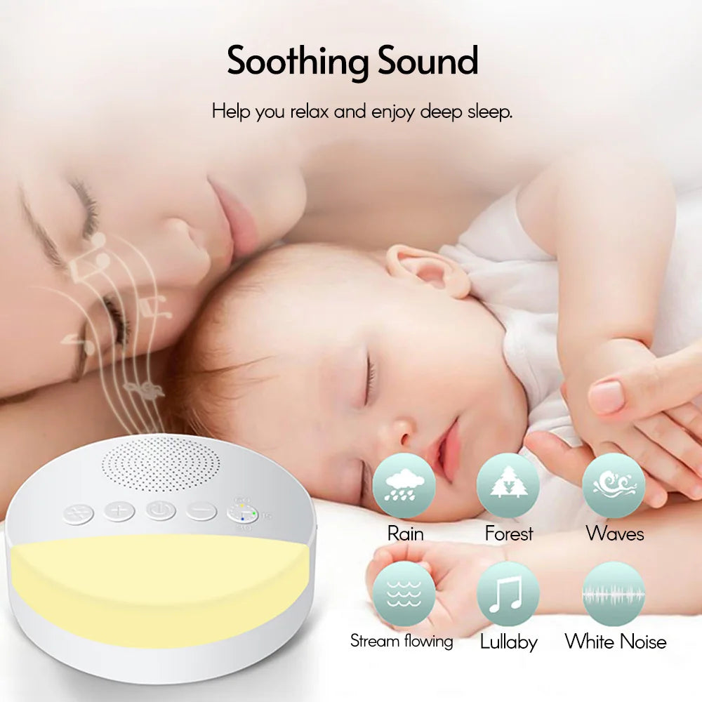 The DreamySnooze white noise machine - For peaceful nights and happy babies