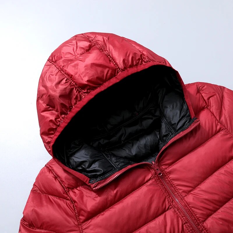 Women's down jacket with hood