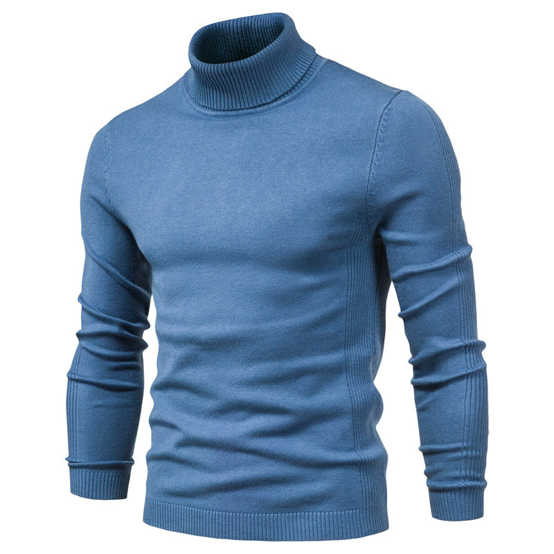 Slim Fit Ribbed Knit Sweater for Men - Image 1