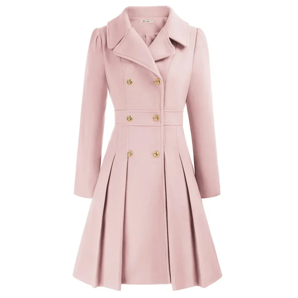 Grace Women's Coat | Stilfuld A-line peacoat i uld