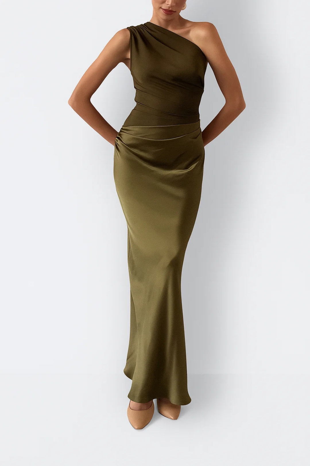 One Shoulder Evening Maxi Dress for Women - Image 4