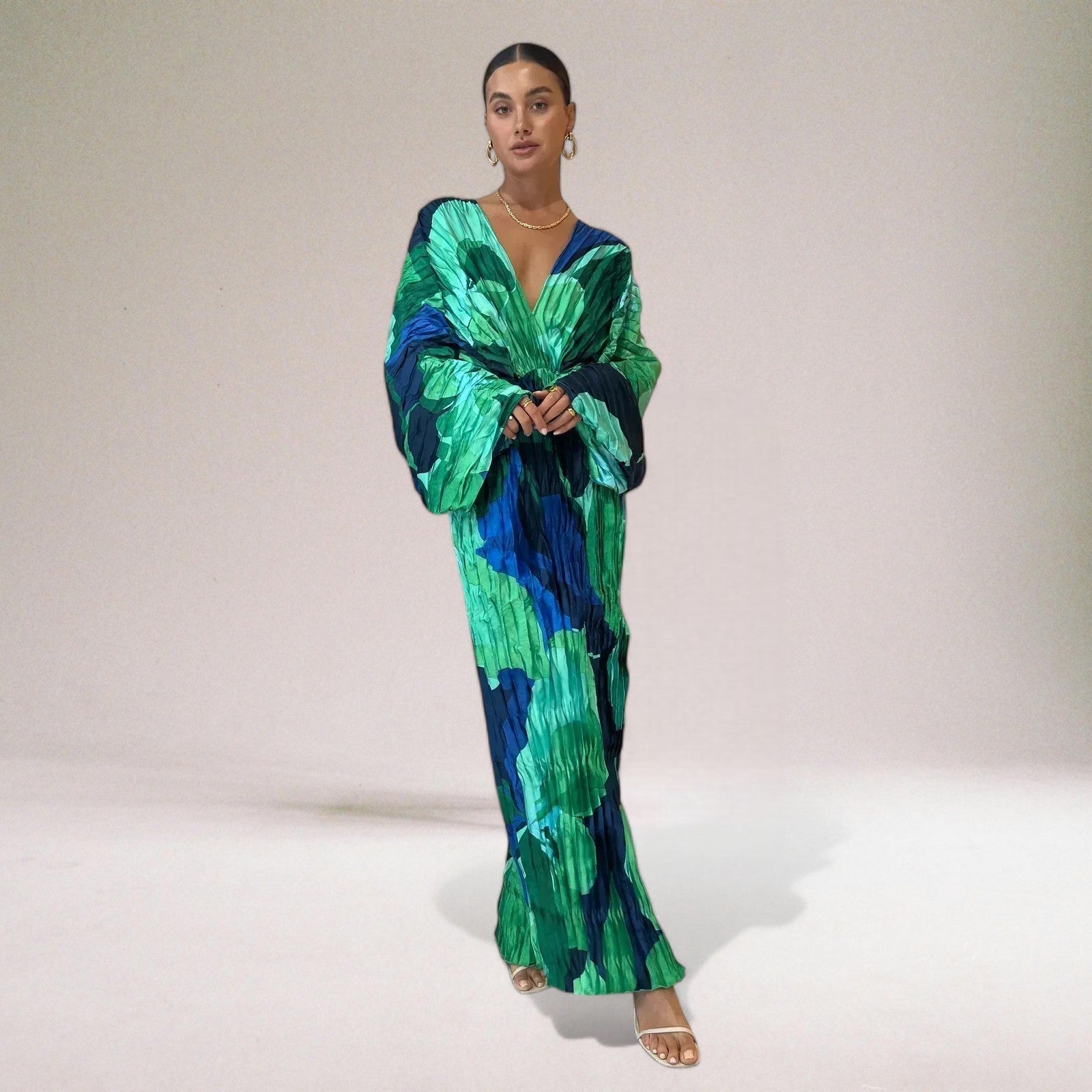 Talitha Women's Maxi Dress - Airy Summer Dress with Neckline, Elegant Cut & Lightweight Look