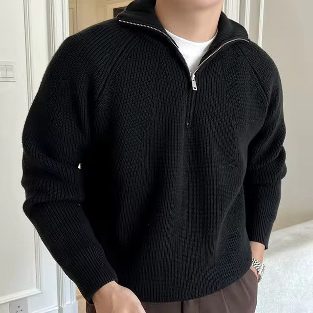 Quarter-Zip Knit Sweater for Men - Image 5