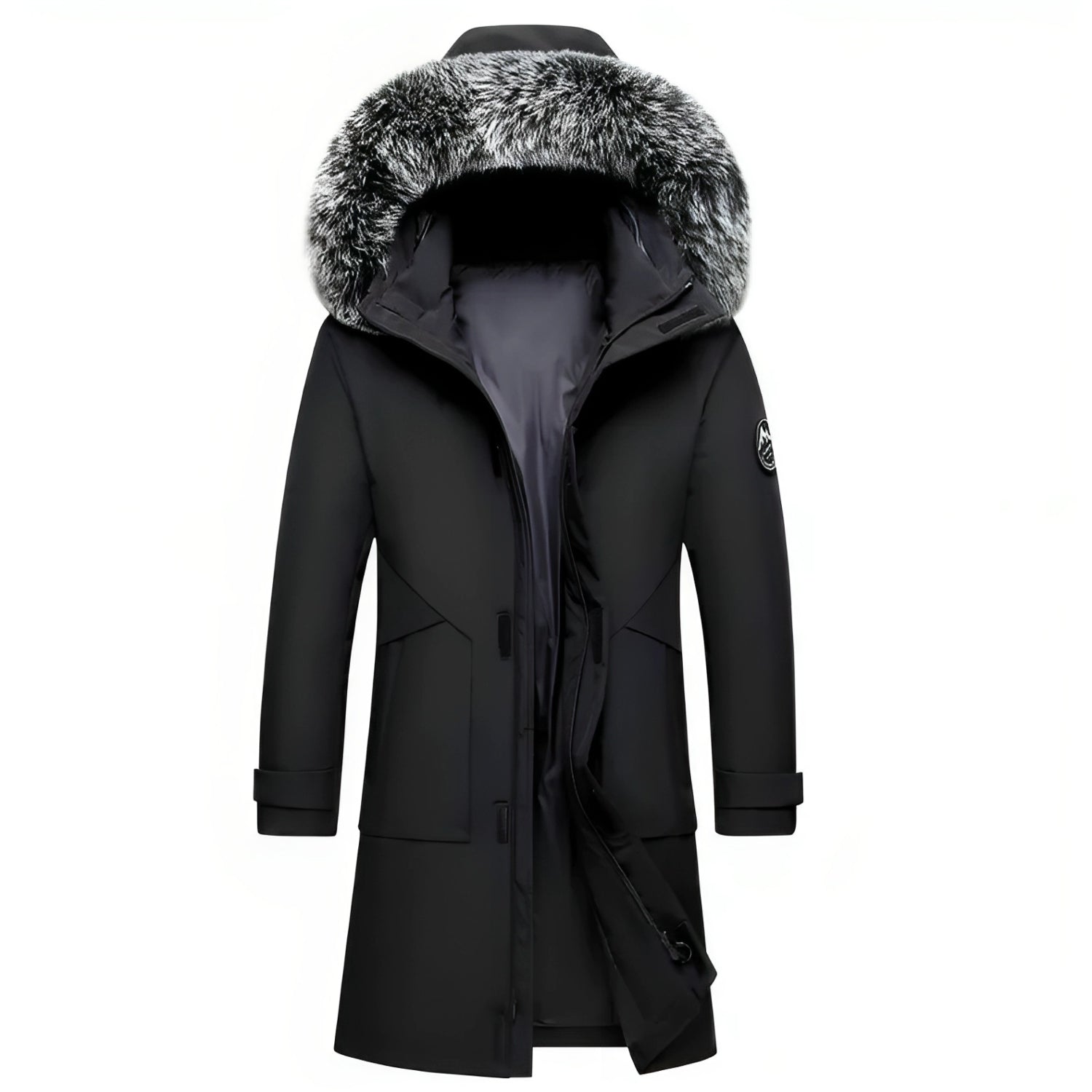 Hooded Longline Parka for Men - Image 4