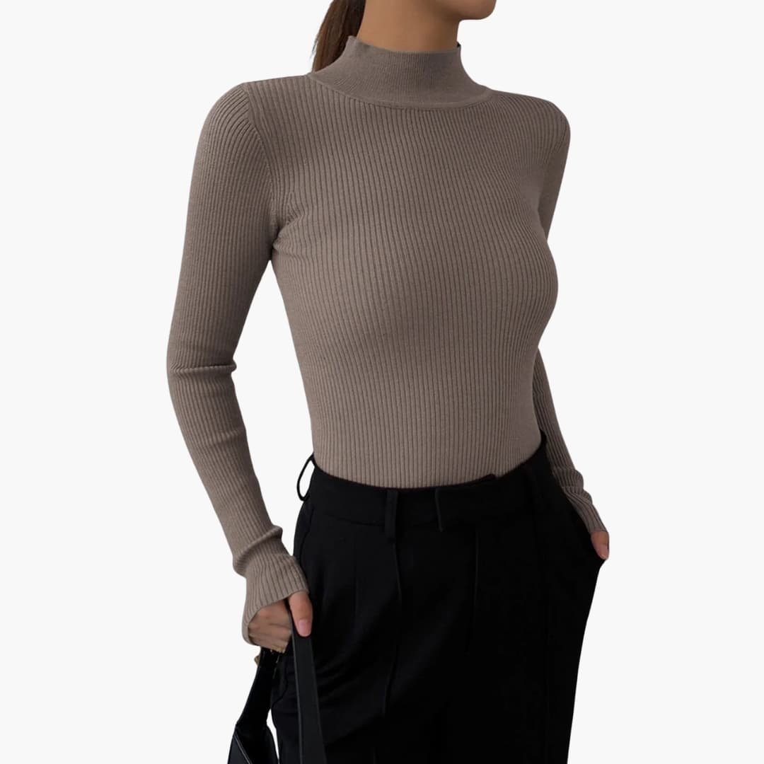 Fitted Long Sleeve Top for Women - Image 3