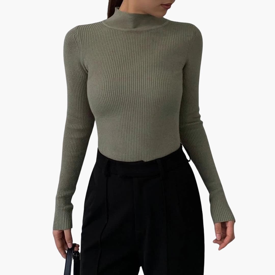 Fitted Long Sleeve Top for Women - Image 5