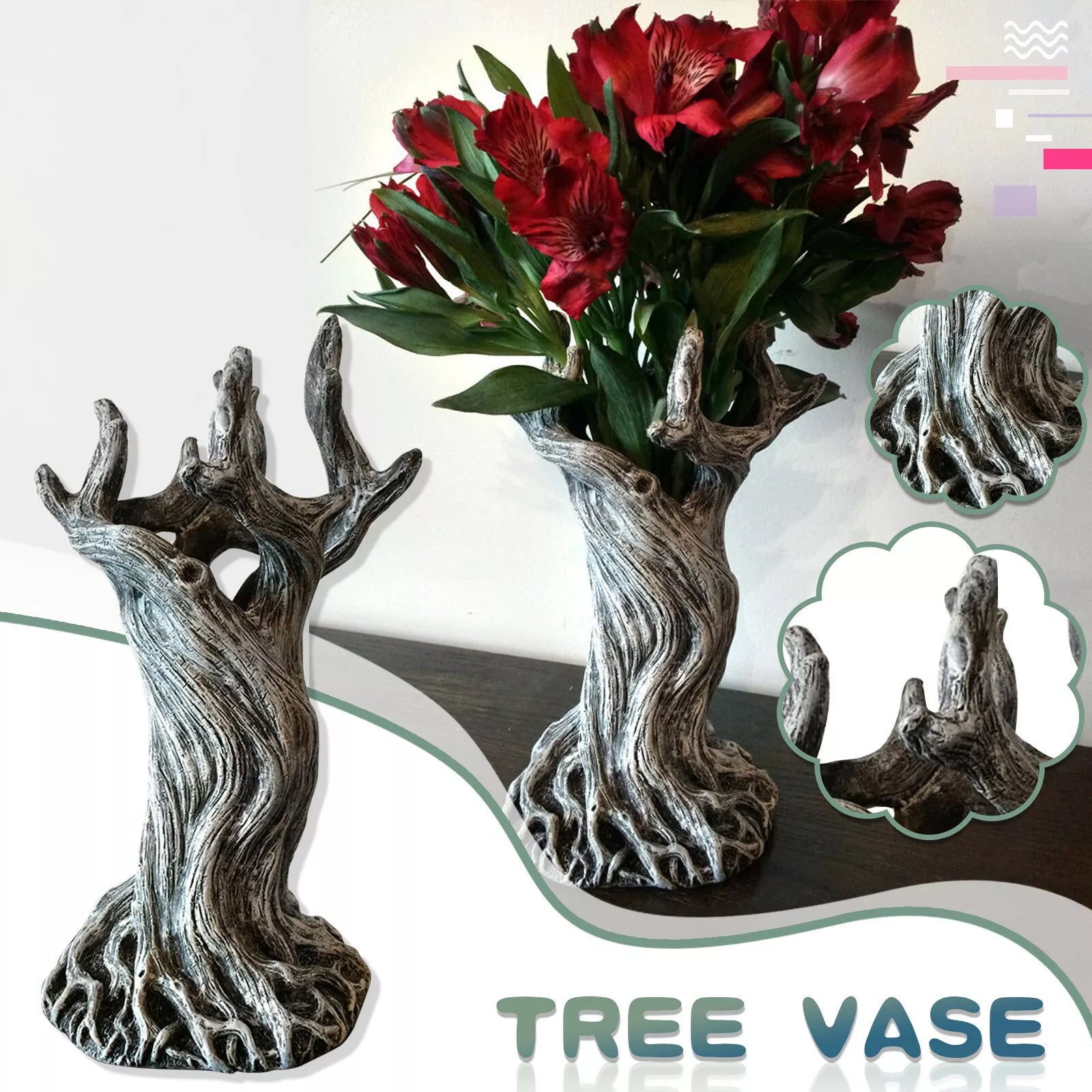 MysticVase | Enchanting forest tree vase