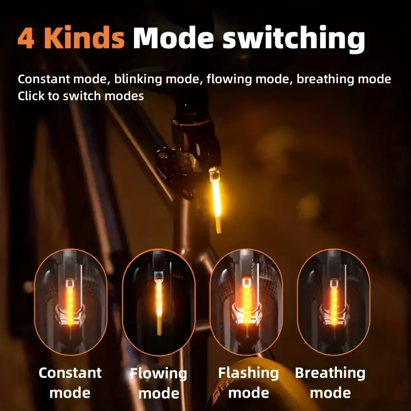 Rechargeable bicycle rear light
