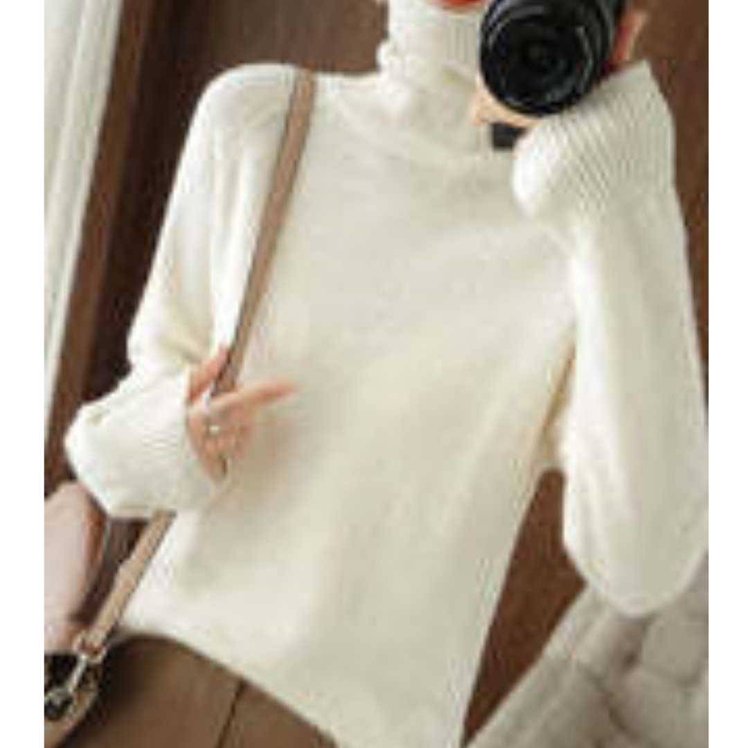Nikki | Ladies Elegant Long Sleeve Sweater | Turtleneck