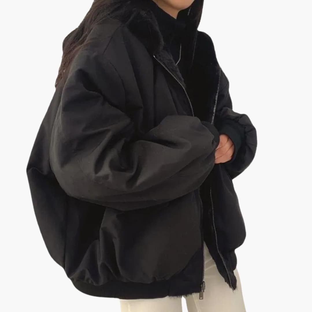 Oversized Bomber Jacket for Women - Image 4