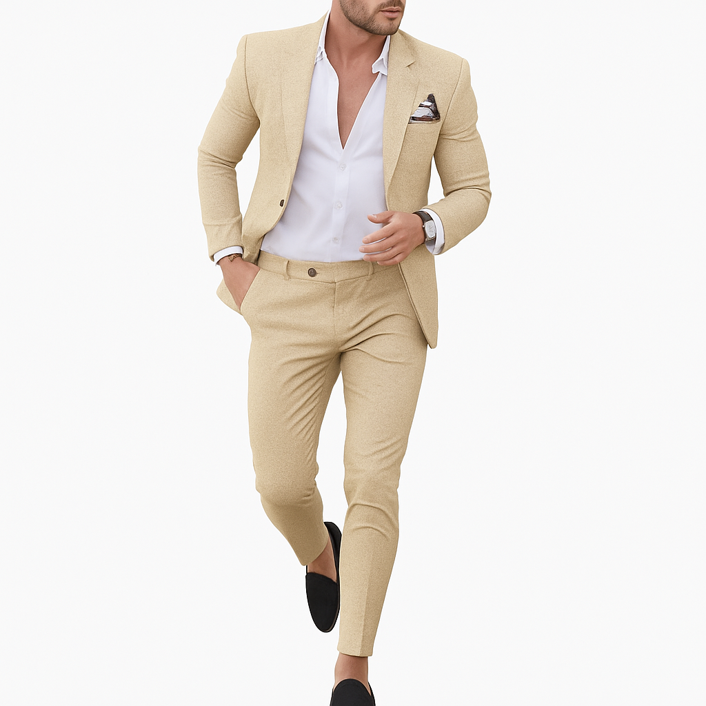 Linen Suit khaki
