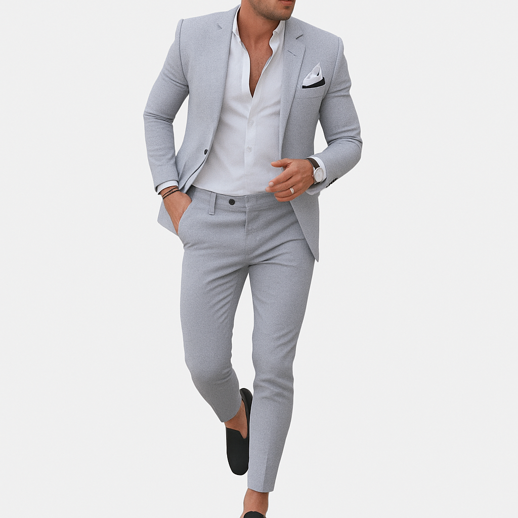 Linen Suit gray
