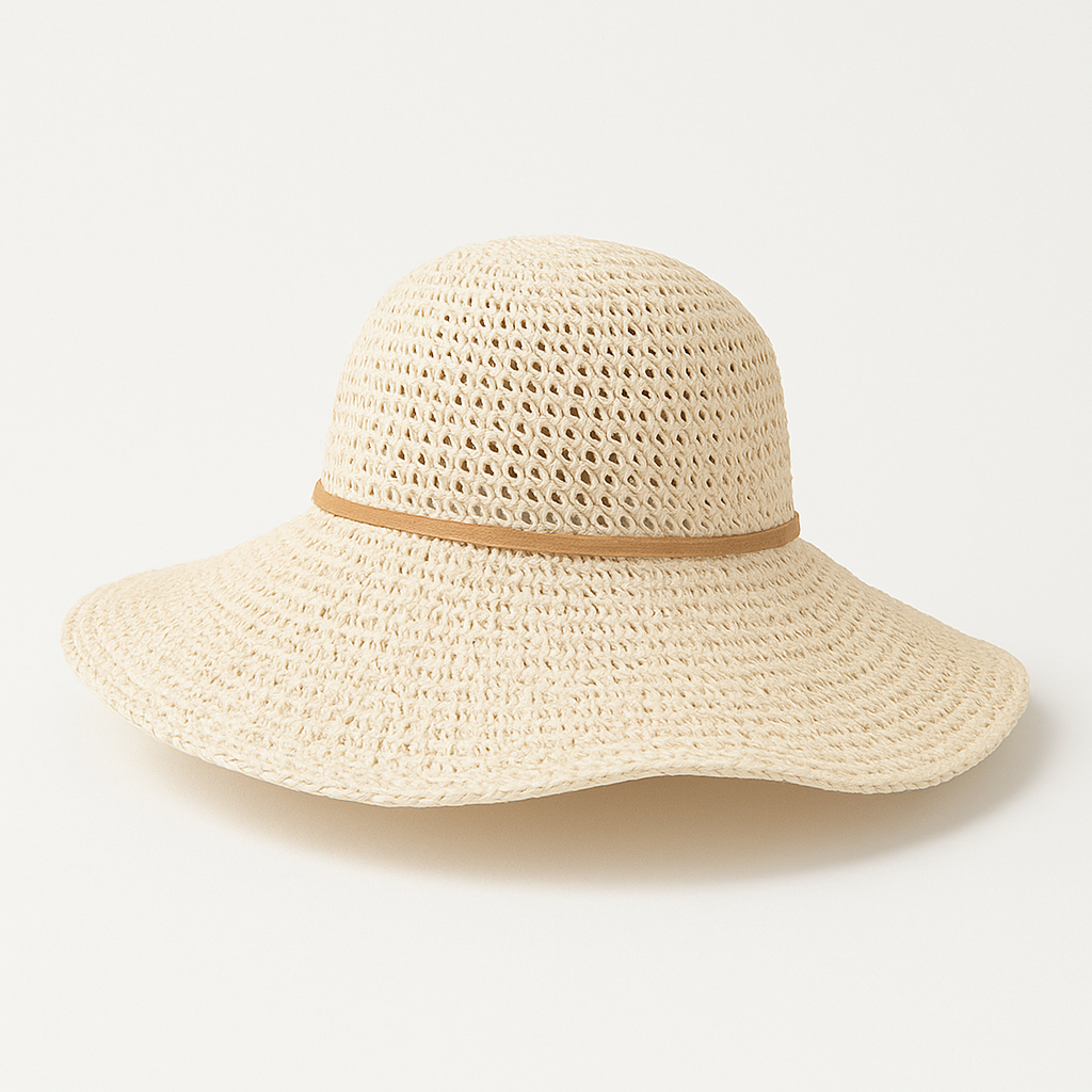 Fedora Sun Hat white