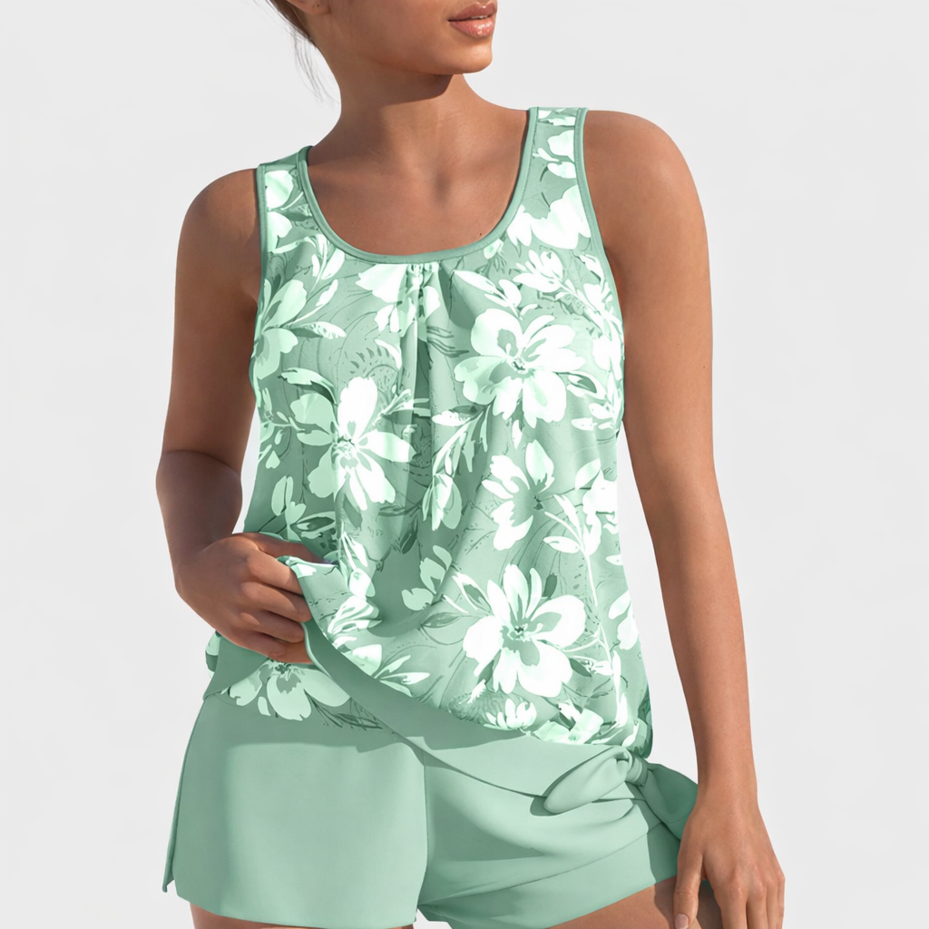 Women's Julia Tankini blue green